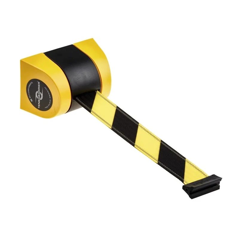Tensator 4.6 m Plastic Safety Barrier Black Yellow 897-35-NV-D4