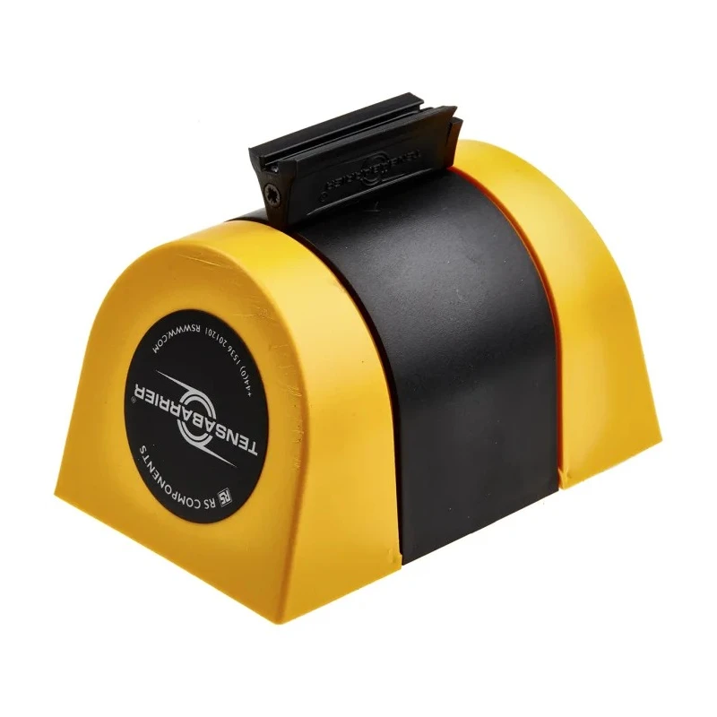 Tensator 4.6 m Plastic Safety Barrier Black Yellow 897-35-NV-D4