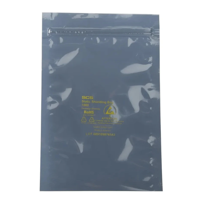 SCS Anti-Static Bag 127mm Width x 203mm Length Static Shielding Dissipative Clear Bag 30058