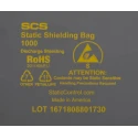 SCS Anti-Static Bag 356mm(W) x 508mm(L) Static Shielding, Dissipative, Clear, 0.07mm Thickness 1001420