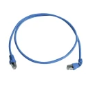 Telegartner Cat6a Shielded Screened Ethernet Cable, 0.5 m, Blue Low Smoke Zero Halogen LSZH 