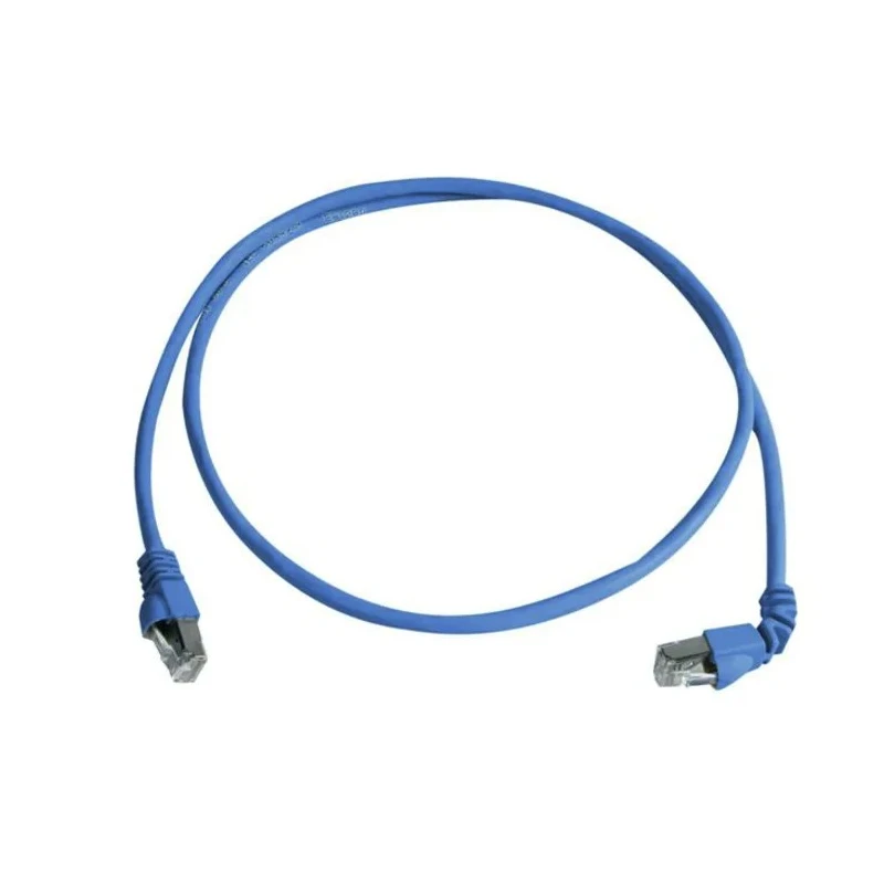 Telegartner Cat6a Shielded Screened Ethernet Cable, 0.5 m, Blue Low Smoke Zero Halogen LSZH 