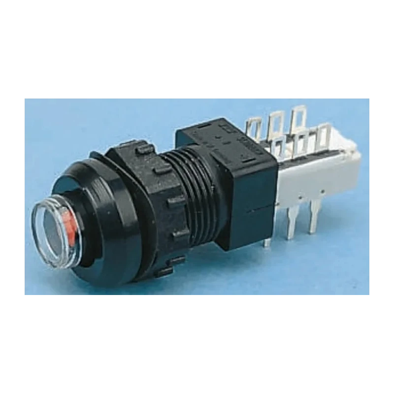 C & K Push Button Switch Panel Mount Red Actuator 14 mm Cutout 250V ac ZFA300FA200300BK300OG3002U300EE