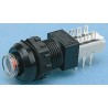 C & K Push Button Switch Panel Mount Red Actuator 14 mm Cutout 250V ac ZFA300FA200300BK300OG3002U300EE