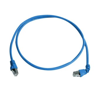 Telegartner Cat6a Shielded Screened Ethernet Cable Low Smoke Zero Halogen Blue, 1 m 