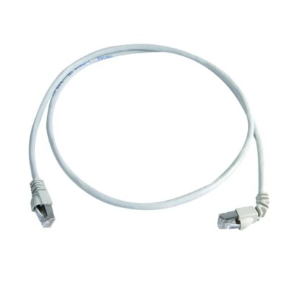 Telegartner Cat6a Shielded Screened Ethernet Cable 1 m, White Low Smoke Zero Halogen 