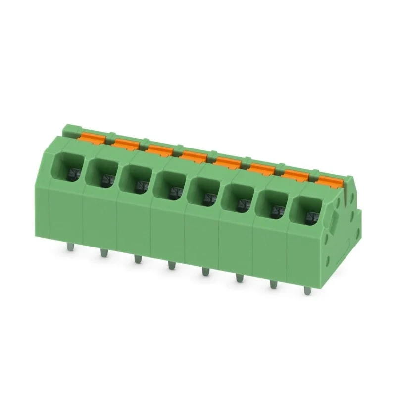 Phoenix Contact PCB Terminal Block SPTAF 1/ 8-3.5-IL Series Straight Wave Soldering Mount, 8 Contacts, 3.5 mm Pitch 1861991
