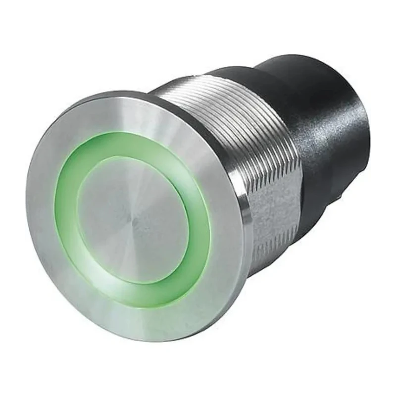 Schurter Capacitive Switch Momentary NO Illuminated RGB OptoMOS Relay IP67 Stainless Steel 3-101-424