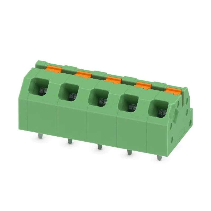 Phoenix Contact Angled Wave Soldering Mount PCB Terminal Block, 5 Contacts, 5 mm Pitch, 16A, 320V, Polyamide 1862301