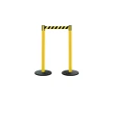 Tensator 2.3 m Retractable Safety Barrier Plastic Black Yellow 875T-21-RB
