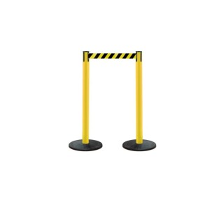 Tensator 2.3 m Retractable Safety Barrier Plastic Black Yellow 875T-21-RB