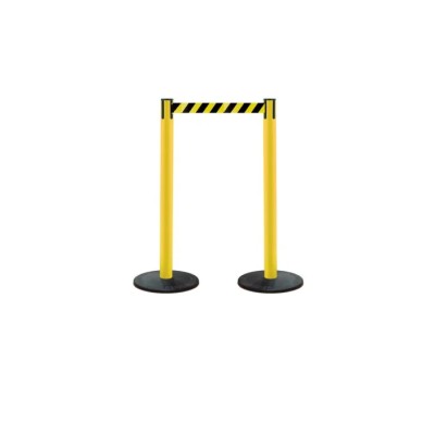 Tensator 2.3 m Retractable Safety Barrier Plastic Black Yellow 875T-21-RB