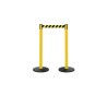 Tensator 2.3 m Retractable Safety Barrier Plastic Black Yellow 875T-21-RB