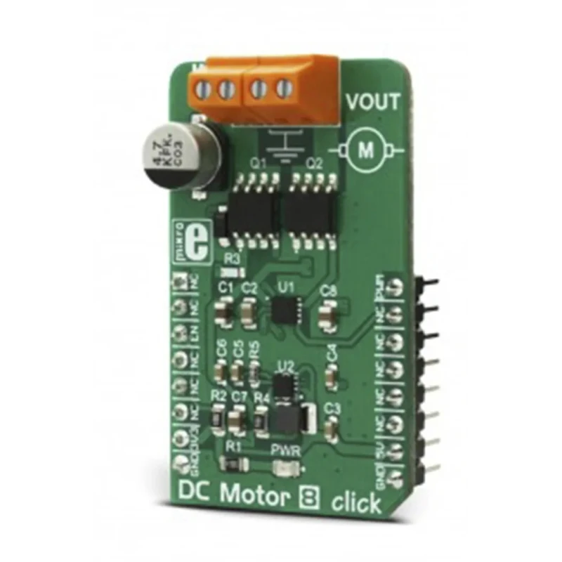 MikroElektronika DC Motor 8 Click Development Kit for MIC4605 Driver with 3.3V/5V PWM Control MIKROE-2893