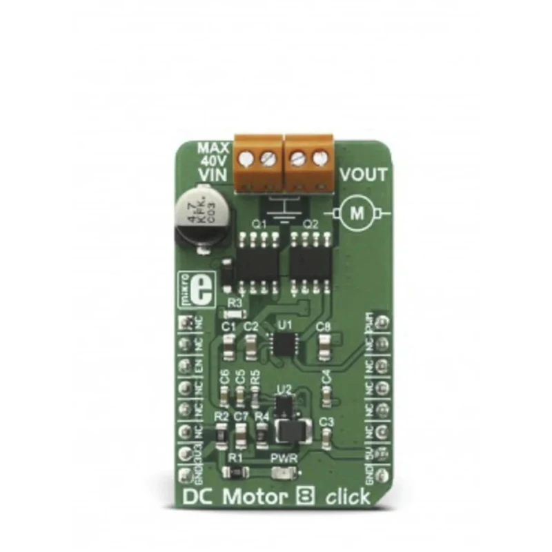 MikroElektronika DC Motor 8 Click Development Kit for MIC4605 Driver with 3.3V/5V PWM Control MIKROE-2893