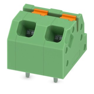 Phoenix Contact Angled Wave Soldering Mount PCB Terminal Block 5 mm Pitch 16 A 320 V 2 Contacts 1 Row 1862275