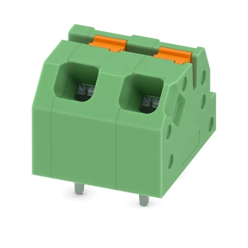 Phoenix Contact Angled Wave Soldering Mount PCB Terminal Block 5 mm Pitch 16 A 320 V 2 Contacts 1 Row 1862275