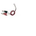 Teishin Electric Test Lead Black and Red Clip Connector Type 1 m Lead Length TLA-103