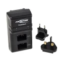 Ansmann Powerline 2 Battery Charger for 10.15V NiCd NiMH 70mA Output Current, 9V, Dual UK EU Plug 1001-0063-UK