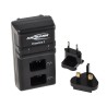 Ansmann Powerline 2 Battery Charger for 10.15V NiCd NiMH 70mA Output Current, 9V, Dual UK EU Plug 1001-0063-UK