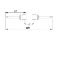 Teishin Electric Crocodile Clip Lead 500 mm Lead Length TLA-104