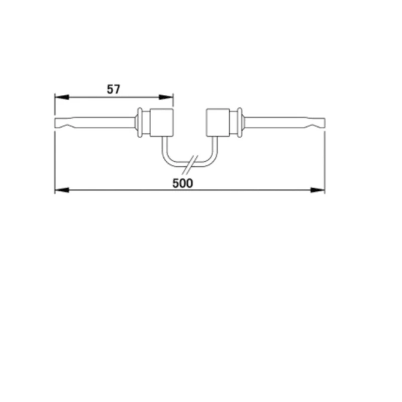 Teishin Electric Crocodile Clip Lead 500 mm Lead Length TLA-104