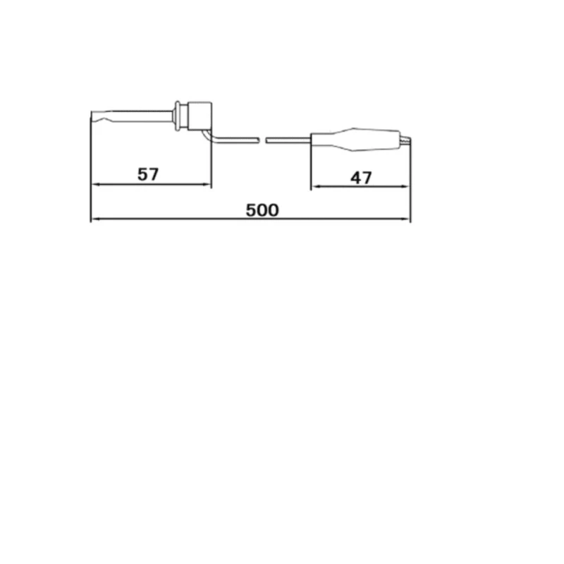 Teishin Electric Crocodile Clip Lead 500 mm Lead Length TLA-109