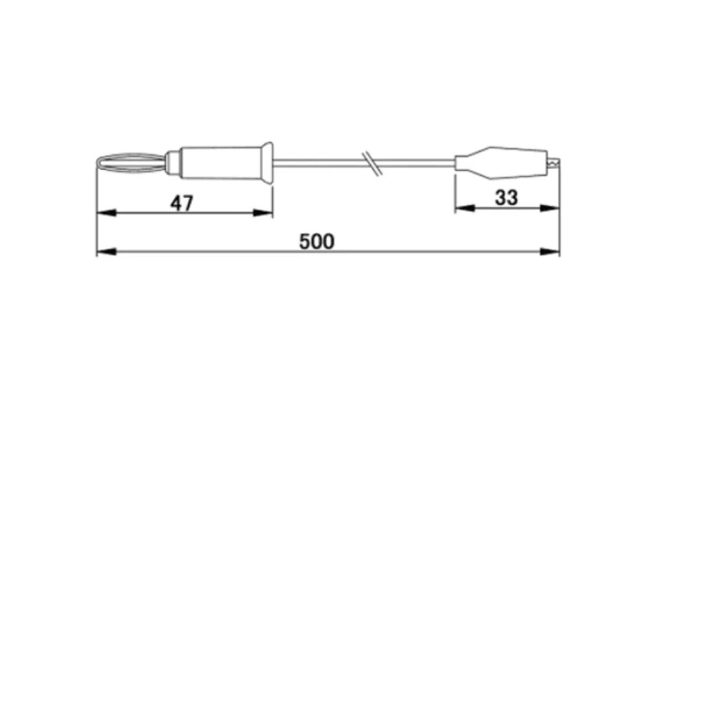 Teishin Electric Crocodile Clip Lead 500 mm Lead Length TLA-119