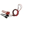 Teishin Electric Crocodile Clip Lead, Black, Red, 1 m Lead Length TLA-105