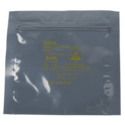 SCS Anti-Static Bag 102mm(W) x 102mm(L) Dissipative Static Shielding Material 0.07mm Thickness 30044
