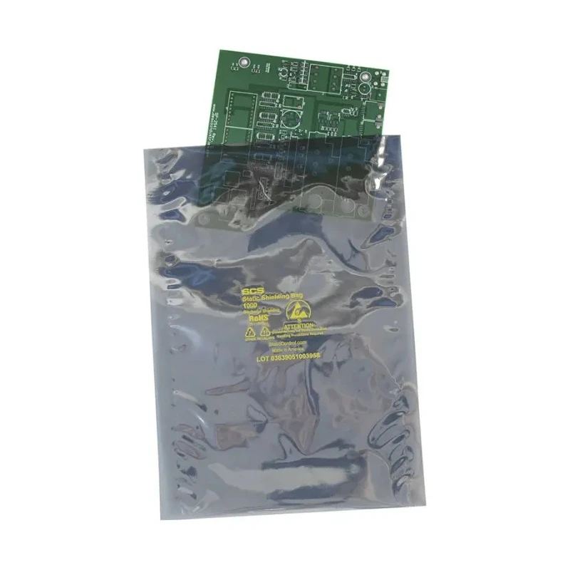 SCS Anti-Static Bag 127mm Width x 203mm Length, Static Shielding, Dissipative Material, EN 61340-5-1 Compliant 10058