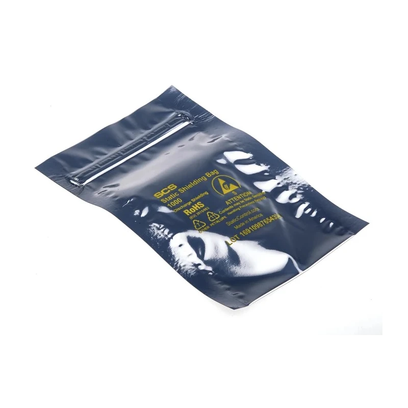 SCS Anti-Static Bag 76mm(W) x 127mm(L) Static Shielding Dissipative Material 0.071mm Thickness 30035
