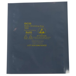 SCS Anti-Static Bag Clear Static Shielding Dissipative 102mm Width x 152mm Length 0.07mm Thickness 10046