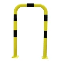 RS PRO Yellow Black Steel Safety Barrier Safety Railing 1.2m Height 750mm Length 76mm Diameter 174-5890