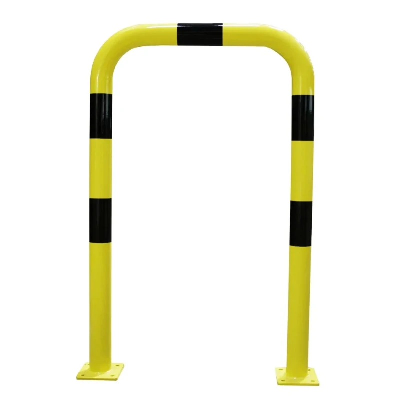 RS PRO Yellow Black Steel Safety Barrier Safety Railing 1.2m Height 750mm Length 76mm Diameter 174-5890