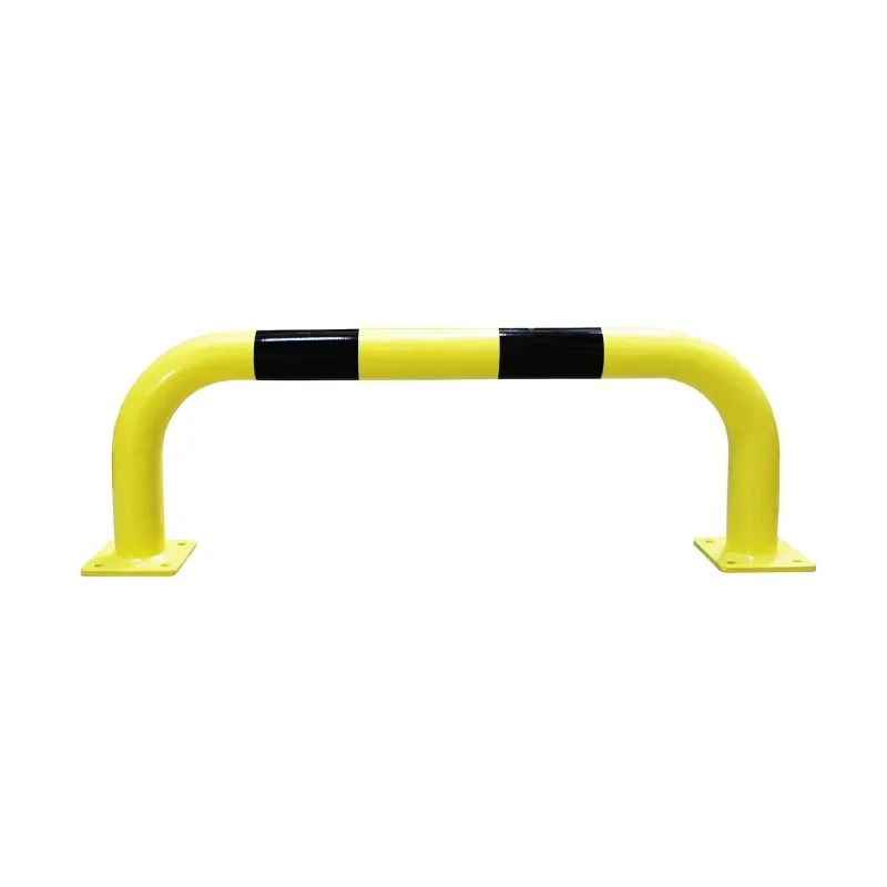 RS PRO Black and Yellow Steel Safety Barrier Safety Railing 1m Length 350mm Height 76mm Diameter 174-5892