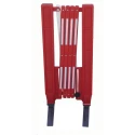 RS PRO Red Polyurethane Folding Safety Barrier 1m Height x 2m Width 174-5933