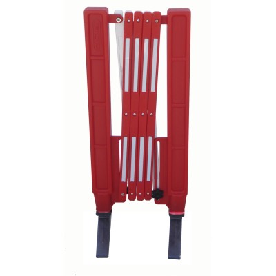 RS PRO Red Polyurethane Folding Safety Barrier 1m Height x 2m Width 174-5933