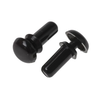 Essentra Nylon Snap Rivet, 2.6 mm Diameter, 6.1 mm Length, Nylon Body, Plain Finish SR2655B
