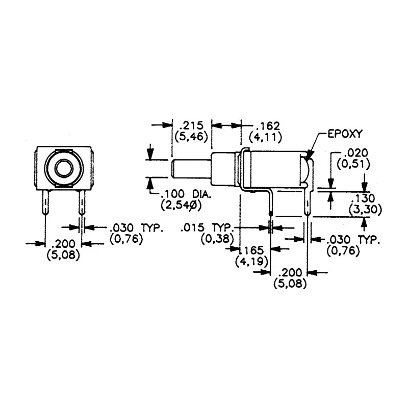 C & K Miniature Momentary Push Button Switch, PCB Mount, SPDT, IP57, 28V DC 120V AC EP12SD1V3BE