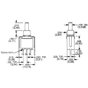 C & K Miniature Momentary Push Button Switch, PCB Mount, SPDT, IP57, 28V DC 120V AC EP12SD1V3BE
