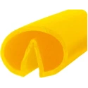 RS PRO Heavy Duty Yellow Polyvinyl Chloride Shock Absorber Impact Protector 10m Length x 65mm Height 65mm Width 174-5968