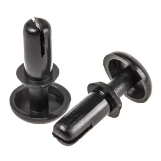 Essentra Nylon Snap Rivet 3 mm Diameter, 7.1 mm Length, Nylon Body, Plain Finish SR3065B