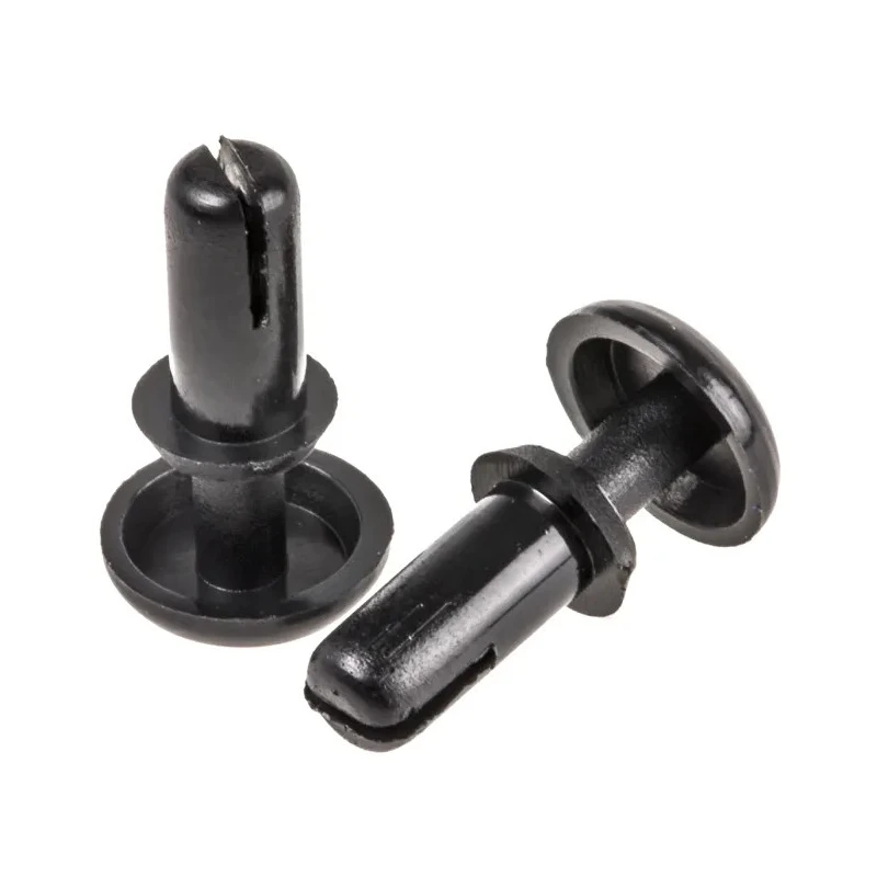Essentra Nylon Snap Rivet 3 mm Diameter, 7.1 mm Length, Nylon Body, Plain Finish SR3065B