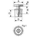 Essentra Nylon Snap Rivet 3 mm Diameter, 7.1 mm Length, Nylon Body, Plain Finish SR3065B
