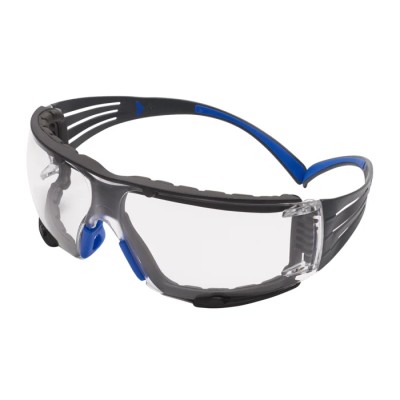 3M SecureFit™ 400 Safety Glasses Gas Resistant Molten Metal Scratch Resistant Hot Solid Projections Arc Flash SF401SGAF-BLU-F