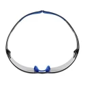 3M SecureFit™ 400 Series Safety Glasses with Smoke Lens, Arc Flash and Dust Resistant, Plastic Frame SF407SGAF-BLU
