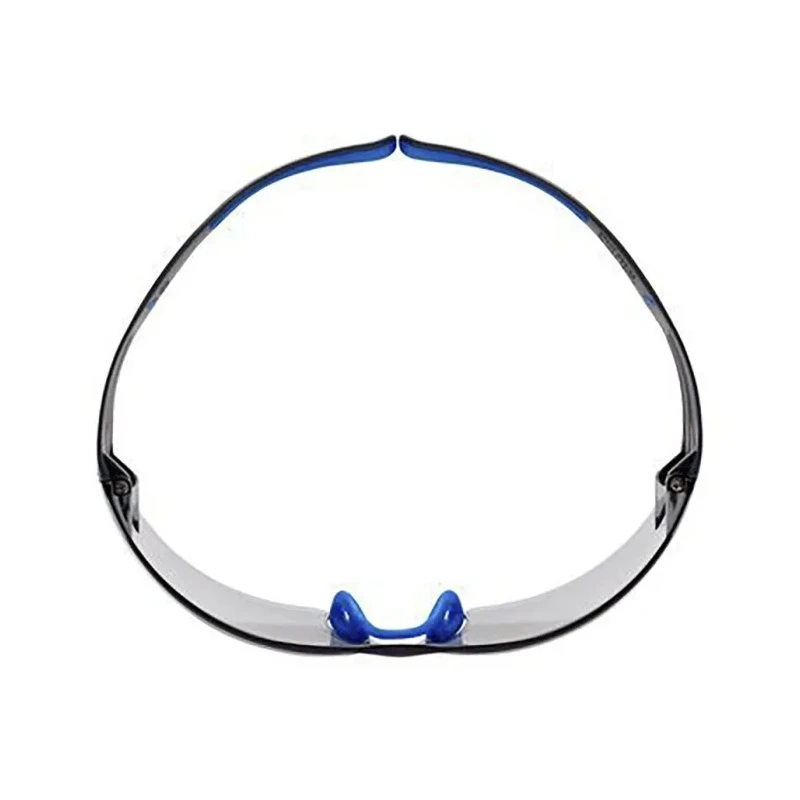 3M SecureFit™ 400 Series Safety Glasses with Smoke Lens, Arc Flash and Dust Resistant, Plastic Frame SF407SGAF-BLU