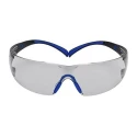3M SecureFit™ 400 Series Safety Glasses with Smoke Lens, Arc Flash and Dust Resistant, Plastic Frame SF407SGAF-BLU