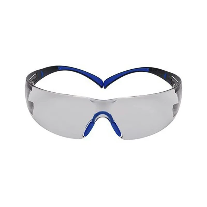 3M SecureFit™ 400 Series Safety Glasses with Smoke Lens, Arc Flash and Dust Resistant, Plastic Frame SF407SGAF-BLU